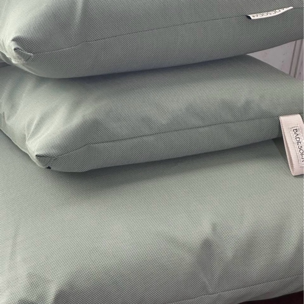 BADSOFA luxury bath Green Back, Seat & Foot Pillow Set - Picture 3 of 7